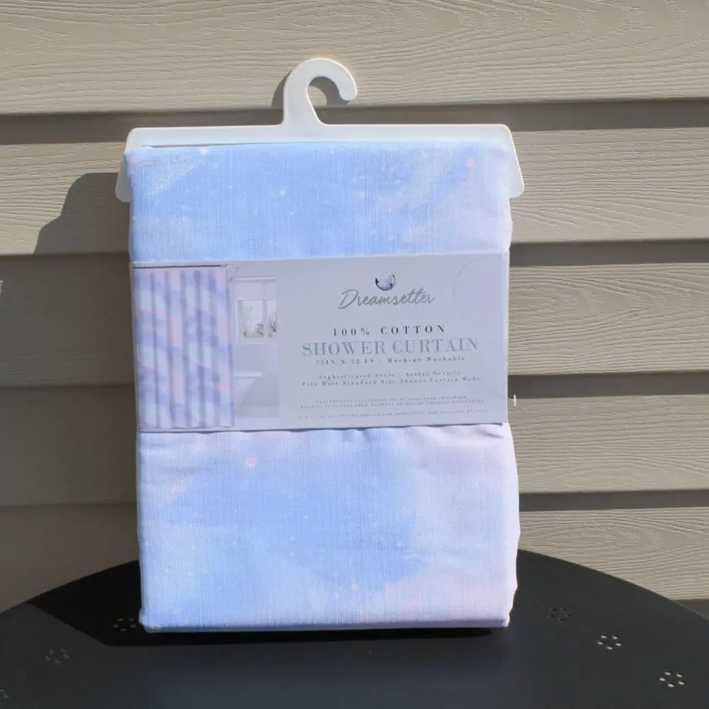 Dreamsetter Shower Curtain 100% Cotton OEKO-TEX Celestial Dreams